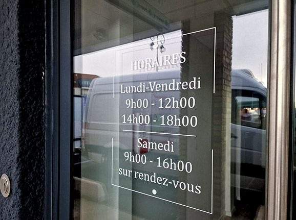 Signalétique horaire